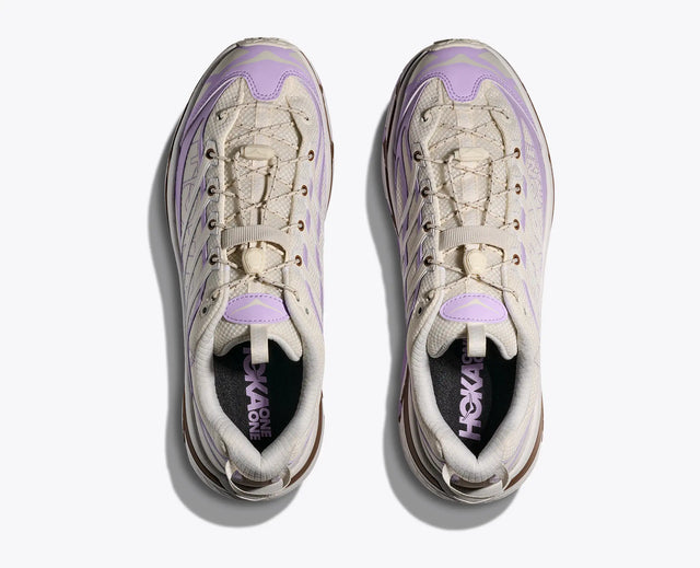 Hoka Mafate Three 2 Wordmark - Alabaster/Iris Flower-Preorder Item-Navy Selected Shop