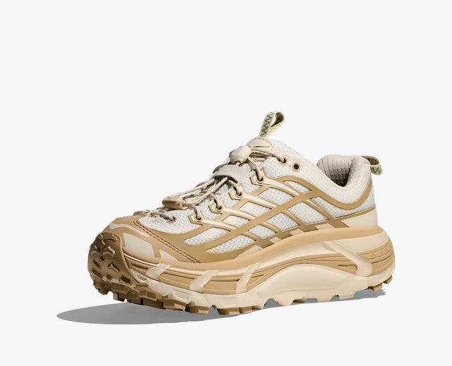 Hoka Mafate Three 2 Wordmark - Khaki/Oatmilk