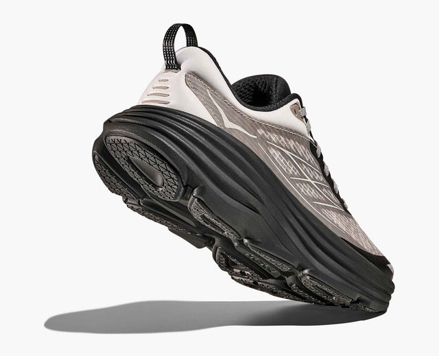 Hoka Bondi 8 TS Caged - Grout/Carbon Black-Preorder Item-Navy Selected Shop