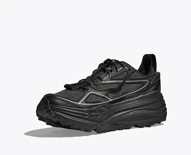 Hoka Stinson One7 - Black/Silver-Preorder Item-Navy Selected Shop