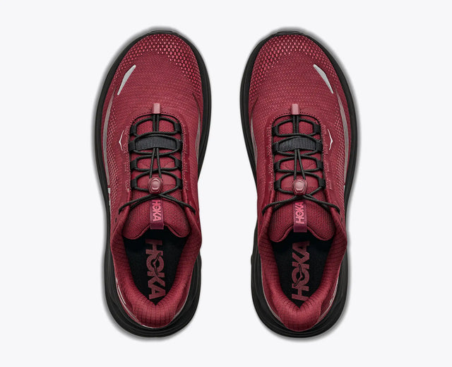 Hoka Clifton 11 Goretex - Varsity Burgundy/Carbon Black