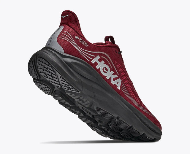 Hoka Clifton 11 Goretex - Varsity Burgundy/Carbon Black