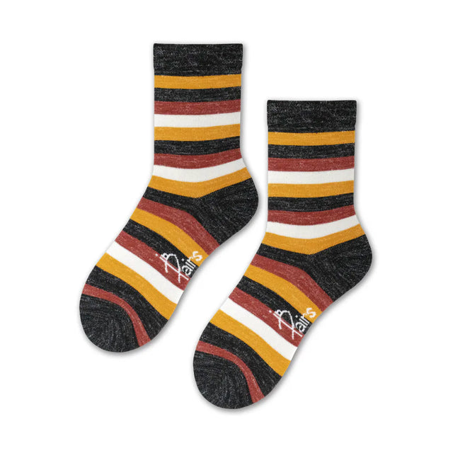 粗線條 Thick lines - 黑色 Black - Made in Taiwan-socks-Navy Selected Shop