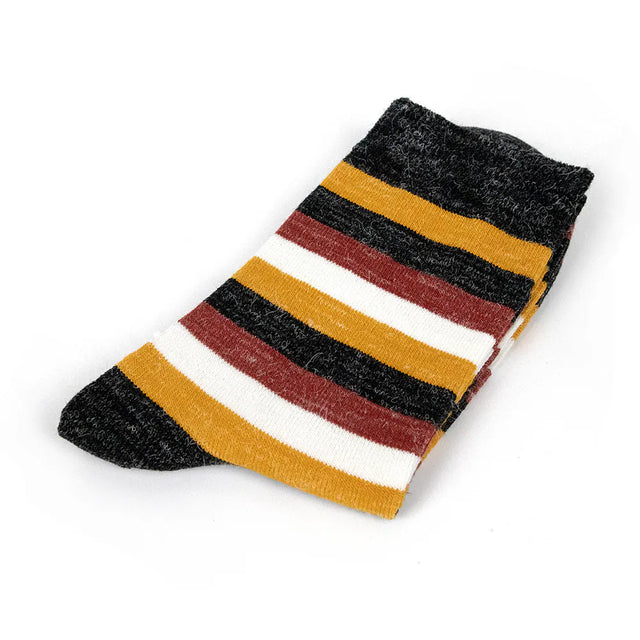 粗線條 Thick lines - 黑色 Black - Made in Taiwan-socks-Navy Selected Shop