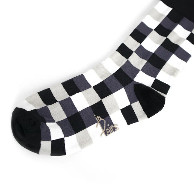 馬賽克磚 Mosaic - 黑 Black - Made in Taiwan-socks-Navy Selected Shop