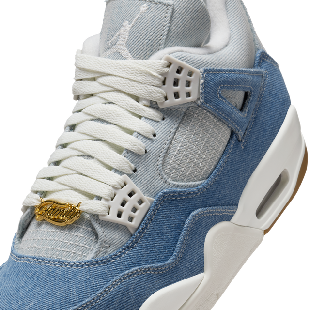 Nike WMNS Air Jordan 4 Retro - Sail/Gum LT Brown/Worn Blue/Metallic Gold-Preorder Item-Navy Selected Shop