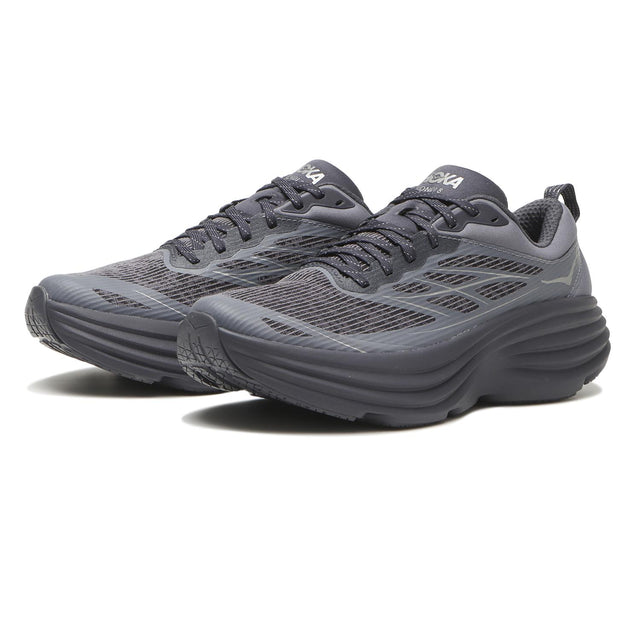 Hoka Bondi 8 TS Caged - Charcoal Grey/Grey Skies-Preorder Item-Navy Selected Shop