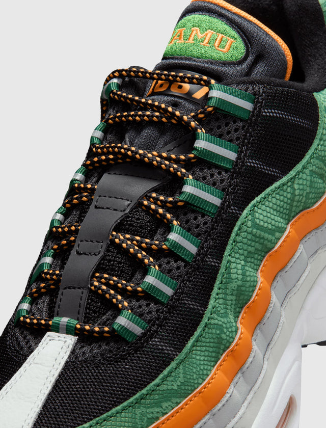 Nike Air Max 95 "Yardrunners Pack - FAMU" - Black/Orange Horizon/Fortress Green/White-Preorder Item-Navy Selected Shop