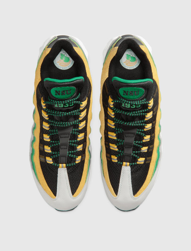 Nike Air Max 95 "Yardrunners Pack - Norfolk State" - Black/Court Green/Midwest Gold/White-Preorder Item-Navy Selected Shop