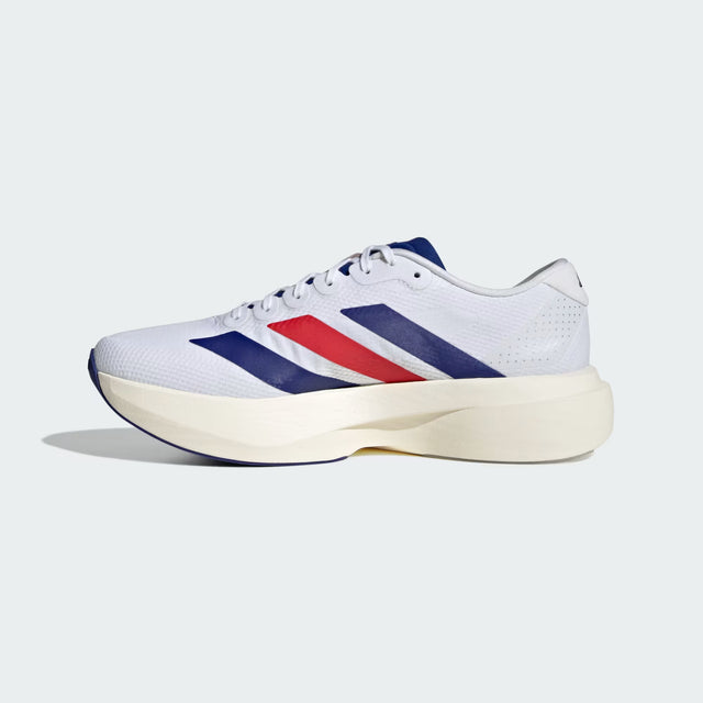 adidas Adizero EVO SL Woven - Cloud White/Mystery Ink/Pure Ruby-Preorder Item-Navy Selected Shop