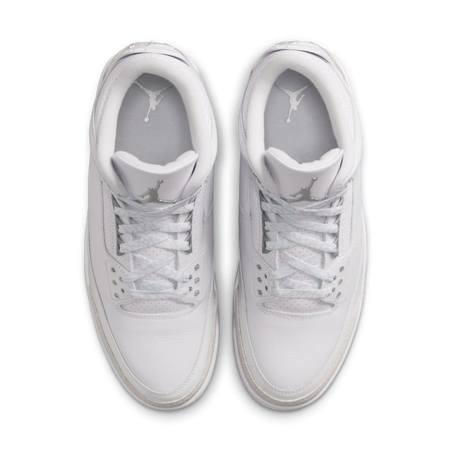 Nike Air Jordan 3 Retro "Pure Money" - White/Metallic Silver-Preorder Item-Navy Selected Shop