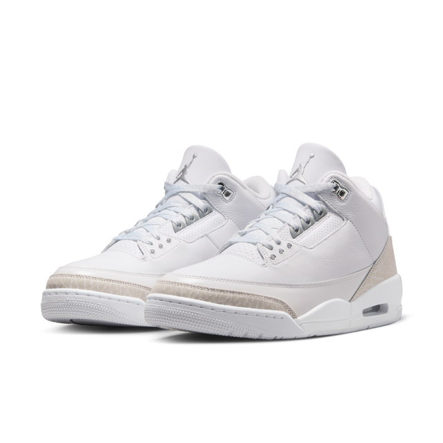 Nike Air Jordan 3 Retro "Pure Money" - White/Metallic Silver-Preorder Item-Navy Selected Shop