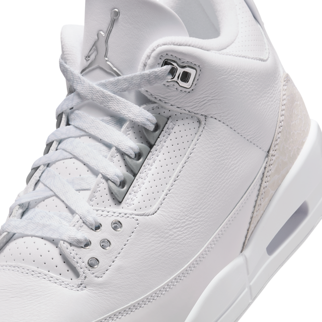 Nike Air Jordan 3 Retro "Pure Money" - White/Metallic Silver-Preorder Item-Navy Selected Shop