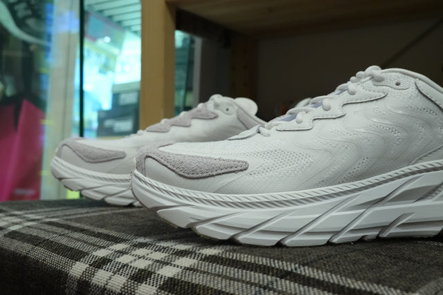 Hoka One One Clifton LS - White/Nimbus Cloud-Preorder Item-Navy Selected Shop