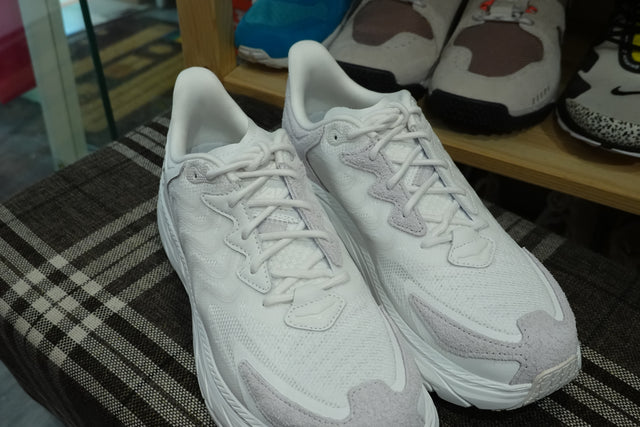 Hoka One One Clifton LS - White/Nimbus Cloud-Preorder Item-Navy Selected Shop