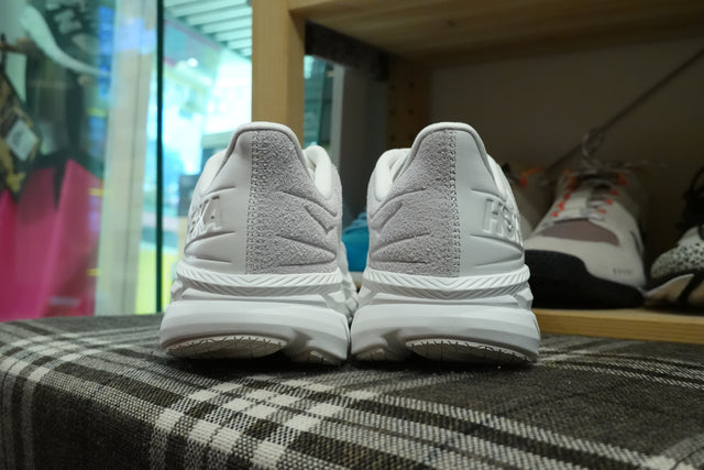 Hoka One One Clifton LS - White/Nimbus Cloud-Preorder Item-Navy Selected Shop