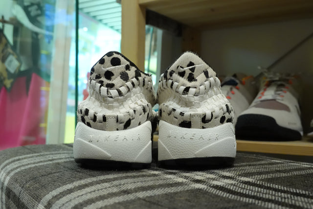 Nike WMNS Air Footscape Woven "White Cow Print" - Sail/Black-Sneakers-Navy Selected Shop