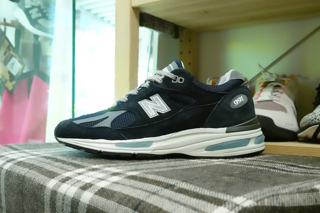 New Balance U991NV2 Made in England-Sneakers-Navy Selected Shop