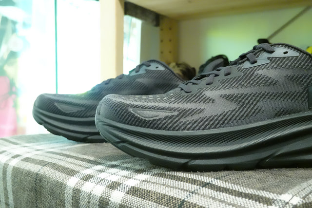 Hoka WMNS Clifton 9 - Black/Black-Preorder Item-Navy Selected Shop