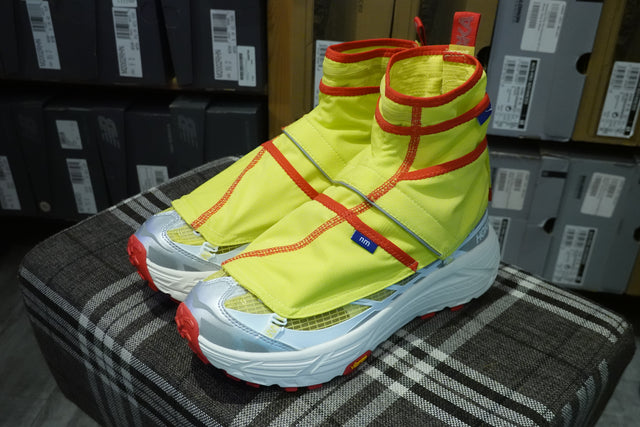 Nicole McLaughlin x Hoka One One Mafate Three 2 - White/Neon Yellow-Preorder Item-Navy Selected Shop