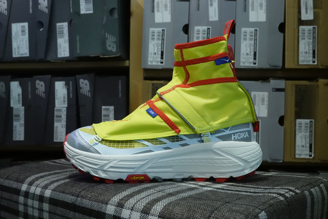 Nicole McLaughlin x Hoka One One Mafate Three 2 - White/Neon Yellow-Preorder Item-Navy Selected Shop
