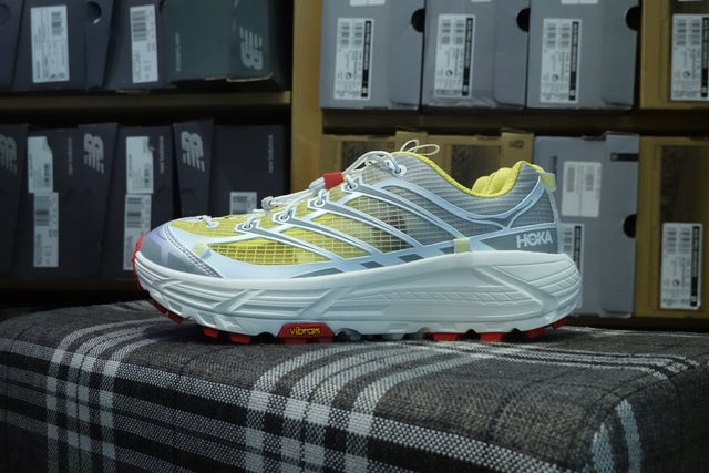 Nicole McLaughlin x Hoka One One Mafate Three 2 - White/Neon Yellow-Preorder Item-Navy Selected Shop