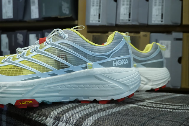 Nicole McLaughlin x Hoka One One Mafate Three 2 - White/Neon Yellow-Preorder Item-Navy Selected Shop