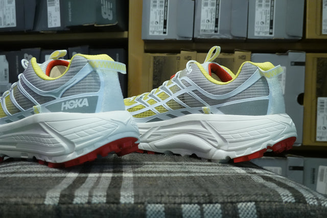 Nicole McLaughlin x Hoka One One Mafate Three 2 - White/Neon Yellow-Preorder Item-Navy Selected Shop