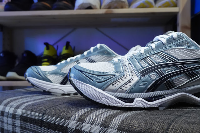 Asics Gel Kayano 14 - White/Fjord Grey-Preorder Item-Navy Selected Shop