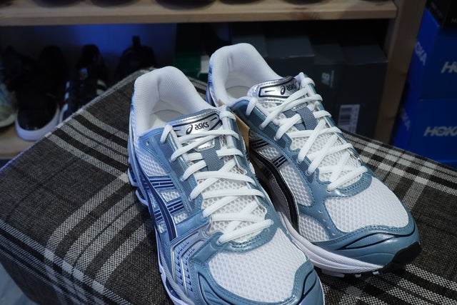 Asics Gel Kayano 14 - White/Fjord Grey-Preorder Item-Navy Selected Shop