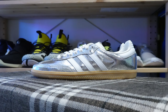 adidas WMNS Samba OG - Silver Metallic/Cloud White/Core White-Preorder Item-Navy Selected Shop