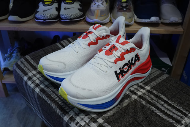 Hoka Skyward X - Blanc De Blanc/Virtual Blue-Preorder Item-Navy Selected Shop