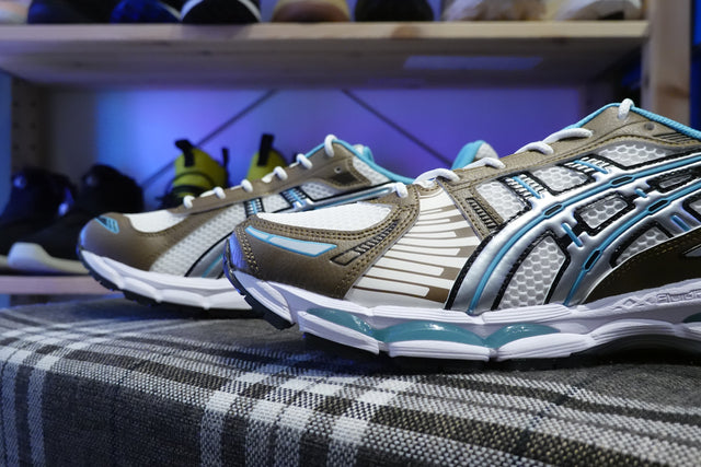 Asics Gel-Kayano 12.1 - Cream/Stillwater-Preorder Item-Navy Selected Shop