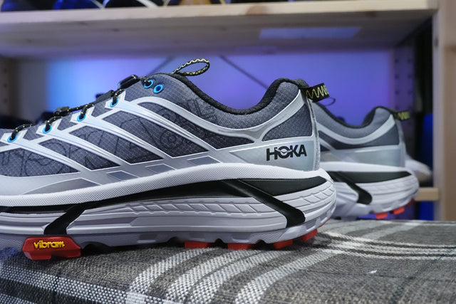 Hoka Mafate Three 2 Wordmark - Ash Grey/Outer Orbit-Sneakers-Navy Selected Shop