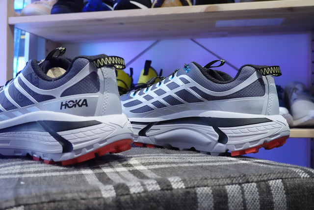 Hoka Mafate Three 2 Wordmark - Ash Grey/Outer Orbit-Sneakers-Navy Selected Shop