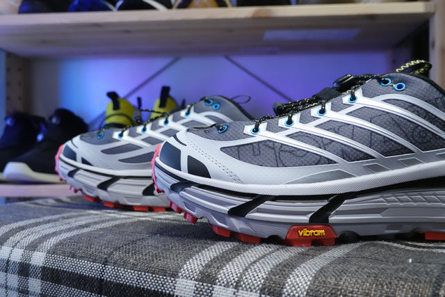 Hoka Mafate Three 2 Wordmark - Ash Grey/Outer Orbit-Sneakers-Navy Selected Shop