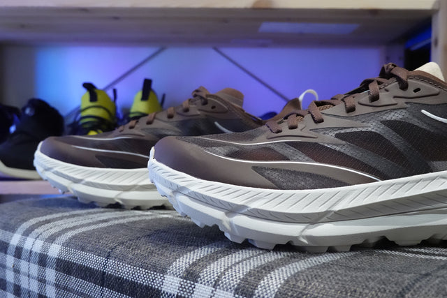 Hoka Mafate Speed 4 Lite - Cold Brew/Oat Milk-Sneakers-Navy Selected Shop