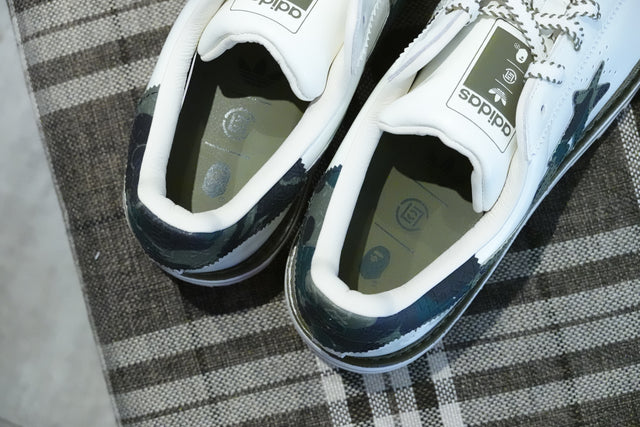 CLOT x Bape x Adidas Superstar by Edison Chen - Off White/Branch/Olive Cargo-Sneakers-Navy Selected Shop