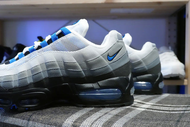 Nike Air Max 95 OG - White/Blue Spark/Black/Neutral Grey/Medium Grey-Sneakers-Navy Selected Shop