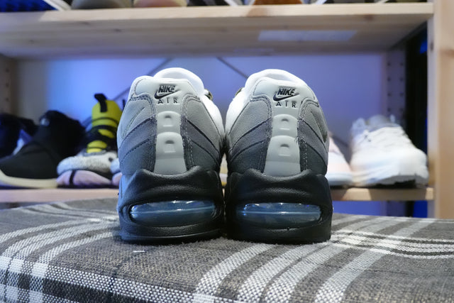 Nike WMNS Air Max 95 Big Bubble - Black/White/Reflect Silver/Medium Olive-Sneakers-Navy Selected Shop