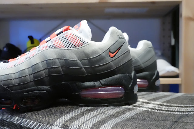 Nike Air Max 95 "Big Bubble" - Black/Medium Ash/Dark Pewter/Solar Red-Preorder Item-Navy Selected Shop