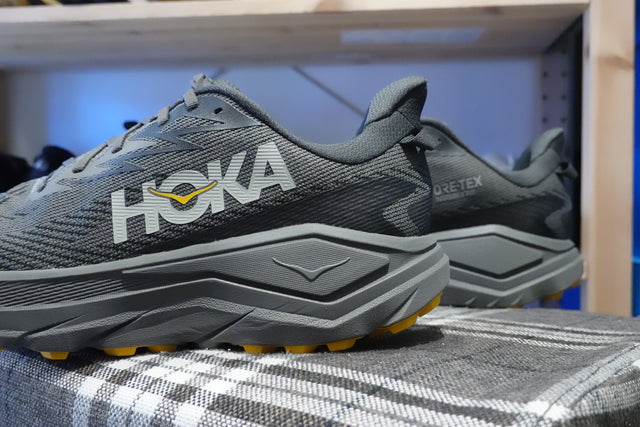 Hoka Challenger 8 GoreTex - Asphalt Grey/Varsity Yellow-Preorder Item-Navy Selected Shop