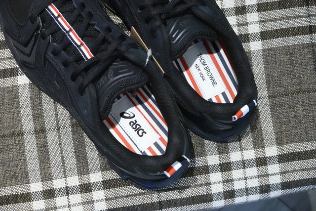 Thom Browne x Asics Gel Kayano 14 - Black/Black-Preorder Item-Navy Selected Shop
