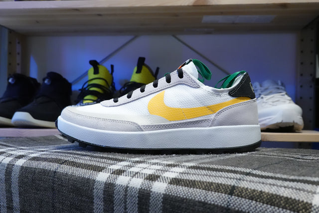 Tom Sachs x NikeCraft General Purpose Shoe “Bricolage” - Summit White/Birch/Pine Green/University Gold-Preorder Item-Navy Selected Shop