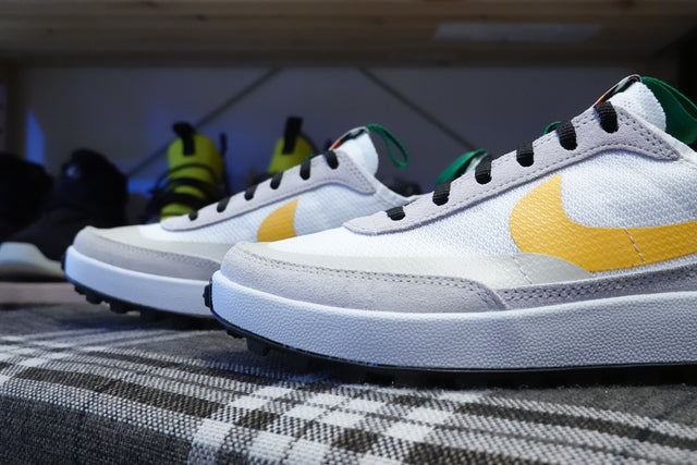 Tom Sachs x NikeCraft General Purpose Shoe “Bricolage” - Summit White/Birch/Pine Green/University Gold-Preorder Item-Navy Selected Shop