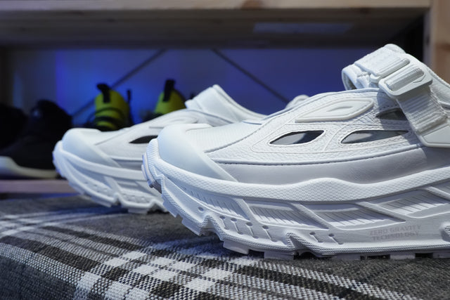 Hoka Stinson Breeze - Frost/Grout-Preorder Item-Navy Selected Shop