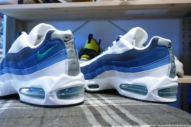 Nike Air Max 95 Big Bubble - White/Emerald Green/Lake Blue/French Blue/Obsidian/Black-Preorder Item-Navy Selected Shop