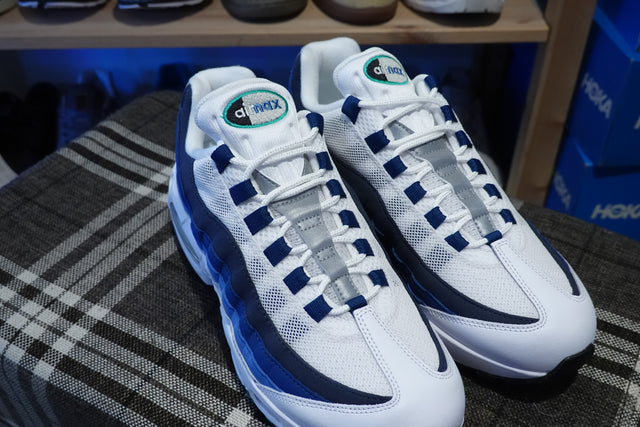 Nike Air Max 95 Big Bubble - White/Emerald Green/Lake Blue/French Blue/Obsidian/Black-Preorder Item-Navy Selected Shop