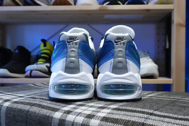 Nike Air Max 95 Big Bubble - White/Emerald Green/Lake Blue/French Blue/Obsidian/Black-Preorder Item-Navy Selected Shop