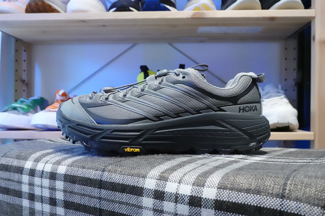 Hoka Mafate Three 2 - Gravel/Carbon Black-Preorder Item-Navy Selected Shop